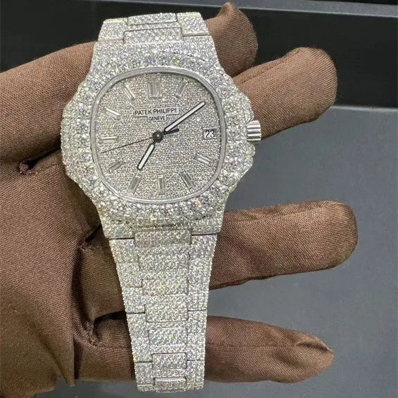 Iced Out VVS Moissanite Watch (Bust Down Patek Edition)